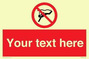 Custom prohibition No sub aqua diving